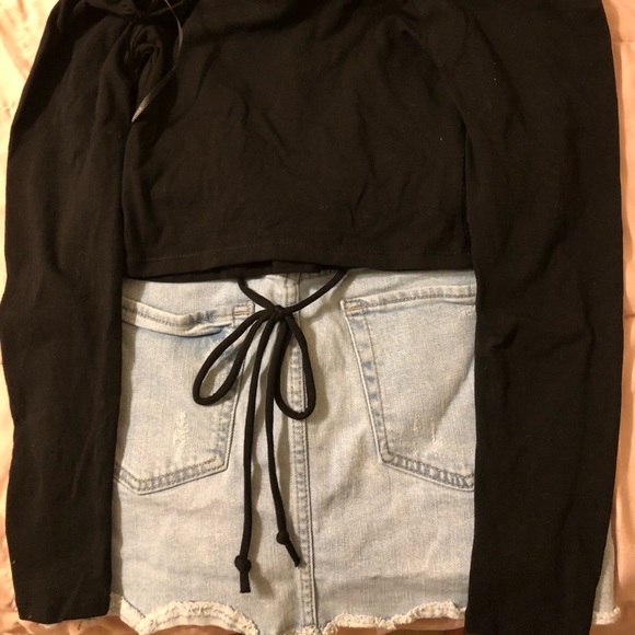 Forever 21 Jean skirt with Forever 21 top. - Picture 2 of 7